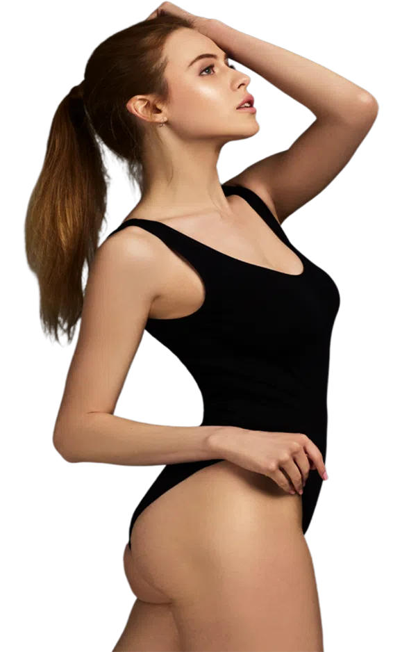 Jolie pose de femme stylisee Radiofrequence Medicale corps | Dr Aime Antibes. Cannes, Nice